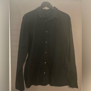 All saints Black Button Up